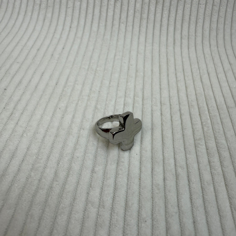 Sterling Silver Cross Ring - front view