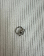 Sterling Silver Cross Ring - back view