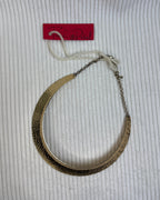 Petal Hammered Gold-Tone Choker Necklace - front view
