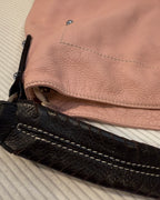 Salvatore Ferragamo Gancini Pink Leather Shoulder Bag