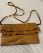 Nina des Criquets Brown Leather Hobo Bag