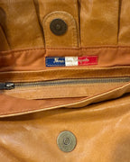 Nina des Criquets Brown Leather Hobo Bag