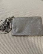 Thacker Nolita Metallic Leather Tassel Clutch