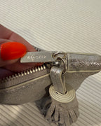 Thacker Nolita Metallic Leather Tassel Clutch