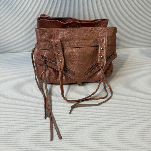 Botkier Trigger Metallic Leather Shoulder Bag