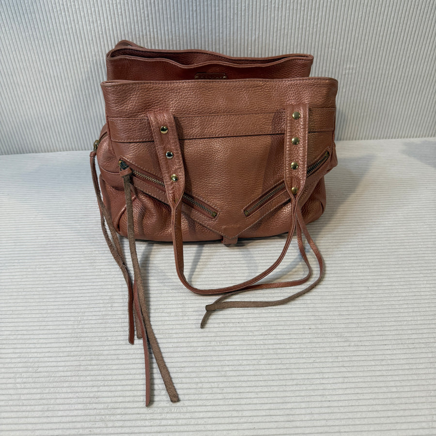 Botkier Trigger Metallic Leather Shoulder Bag