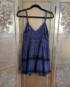 LoveShackFancy Cinnamon Mini Dress Midnight Size S photo 1