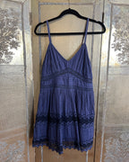 LoveShackFancy Cinnamon Mini Dress Midnight Size S photo 2