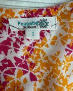 Poupette St Barth Pink Yellow Floral Romper Coverup photo 3
