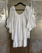 Rails White Boho Tiered Ruffle Dress Size M photo 1