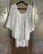 Rails White Boho Tiered Ruffle Dress Size M photo 2