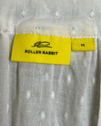 Roller Rabbit Hafsa White Tassel Blouse Size M photo 4