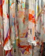 Shaya Strapless Abstract Floral High Low Dress Size US 6 EUR 36 photo 3