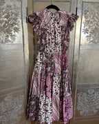 Ulla Johnson Asis Dress Fuchsia Patchwork Size 4 photo 2
