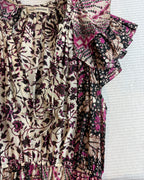 Ulla Johnson Asis Dress Fuchsia Patchwork Size 4 photo 3
