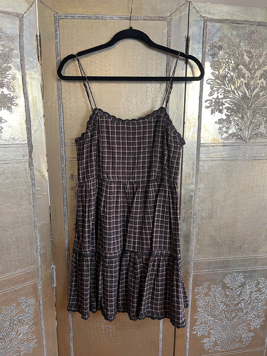 Urban Outfitters UO Hanna Plaid Mini Dress Size S-P photo 2