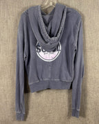 SoulCycle Blue Skull-and-Crossbones Pullover Hoodie Size M — 02 back