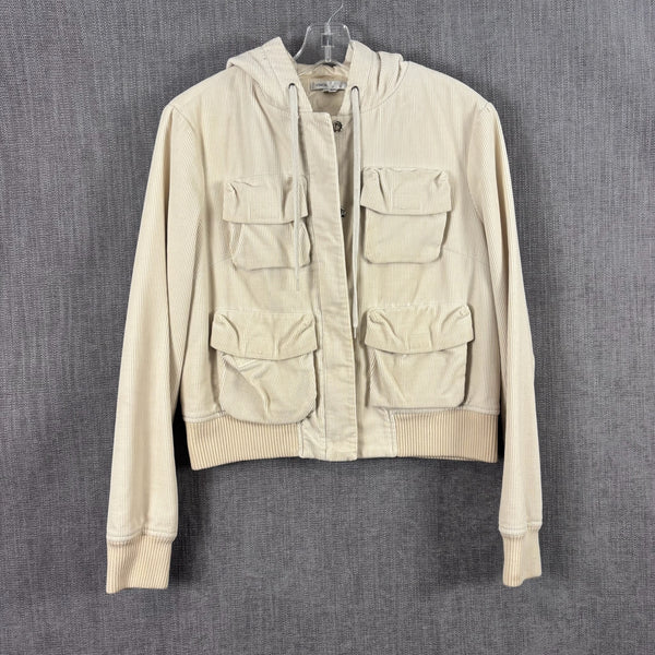 Vince Cream Utility Jacket Size M — 01 front