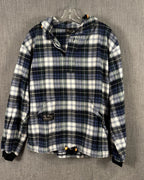 The Vermont Flannel Co. Campbell Hooded Flannel Pullover Size SMALL — 01 front