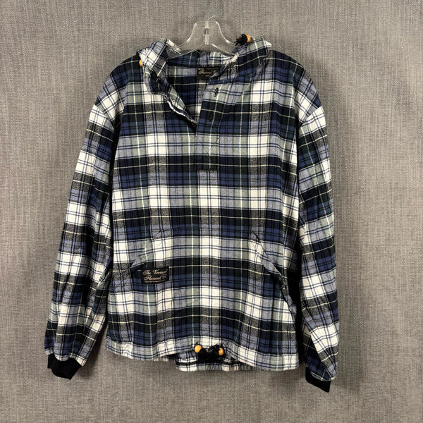 The Vermont Flannel Co. Campbell Hooded Flannel Pullover Size SMALL — 01 front