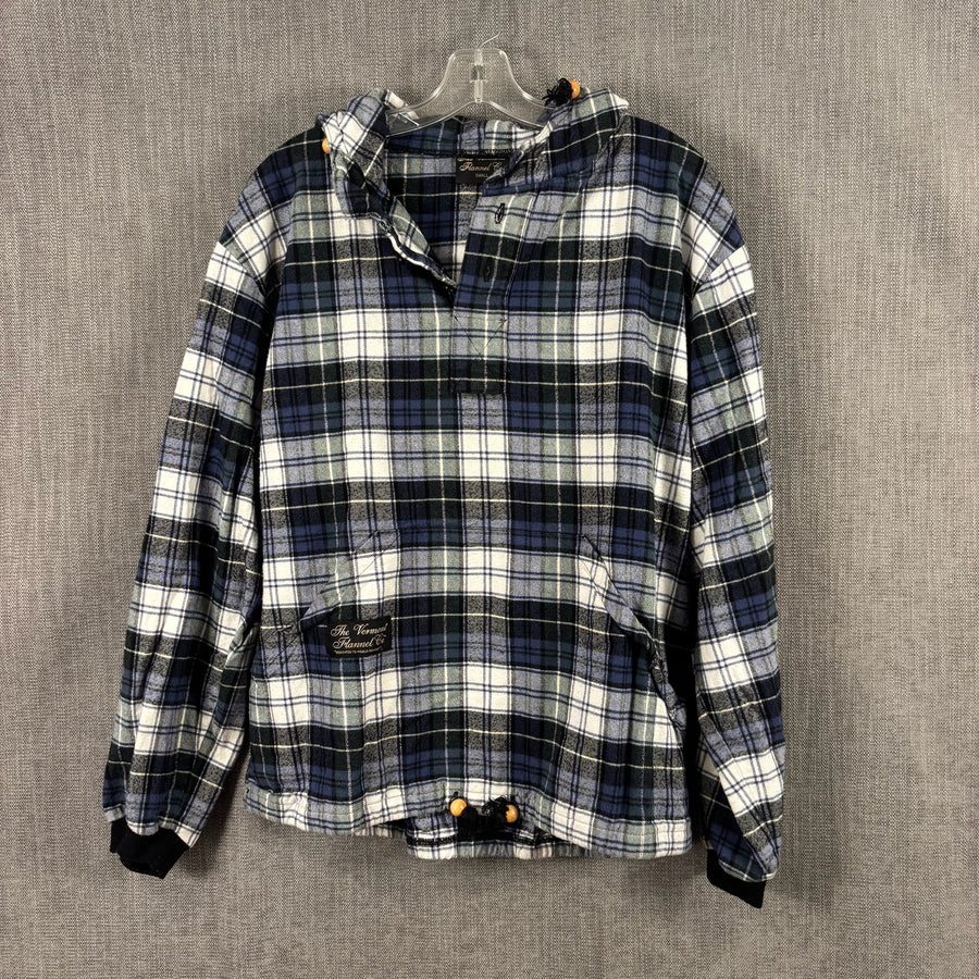 The Vermont Flannel Co. Campbell Hooded Flannel Pullover Size SMALL — 01 front