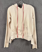 Tee Lab Cream Cotton Hoodie Size SMALL — 01 front