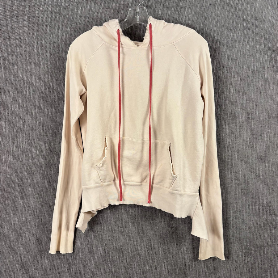 Tee Lab Cream Cotton Hoodie Size SMALL — 01 front
