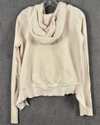 Tee Lab Cream Cotton Hoodie Size SMALL — 02 back