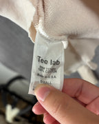 Tee Lab Cream Cotton Hoodie Size SMALL — 06 tag