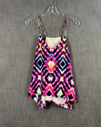 Alice & Trixie Geometric Silk Print Top Size M — 01 front