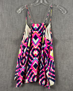 Alice & Trixie Geometric Silk Print Top Size M — 02 back