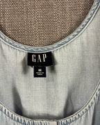 Gap Light-Wash Denim Tie-Front Tank Size M — 03 tag