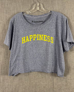 Prince Peter Collection Gray Happiness Graphic Tee Size MEDIUM — 01 front