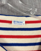 Orcival Red and Blue Striped Cotton Breton Top — 04 tag