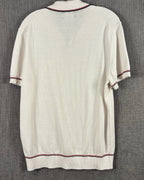 Ben Sherman Ivory Cotton-Blend Knit Polo Size M — 02 back