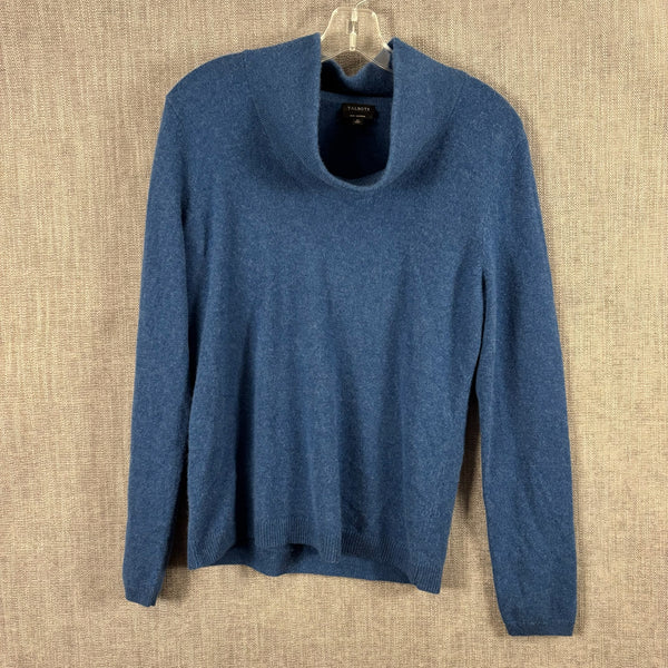 Talbots Blue Pure Cashmere Turtleneck Size M — 01 front