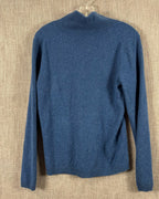 Talbots Blue Pure Cashmere Turtleneck Size M — 02 back