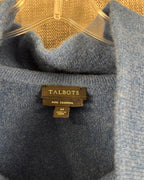 Talbots Blue Pure Cashmere Turtleneck Size M — 03 tag