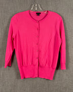Ann Taylor Hot Pink Cardigan Size M — 01 front