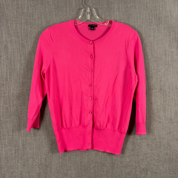 Ann Taylor Hot Pink Cardigan Size M — 01 front