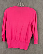 Ann Taylor Hot Pink Cardigan Size M — 02 back
