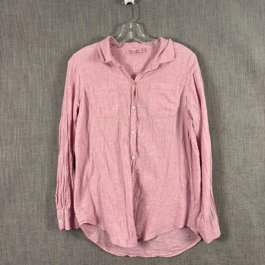 Calypso St. Barth Pink Cotton Blouse Size XS — 01 front