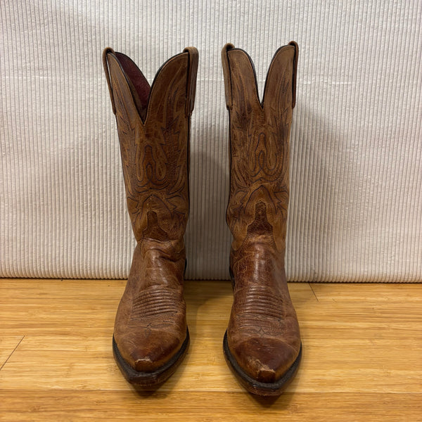 1883 Lucchese Brown Cowboy Boots — 01 front