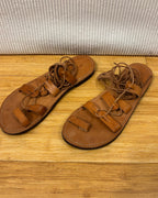 Brown Strappy Sandals (Brand Unconfirmed) — 01 front