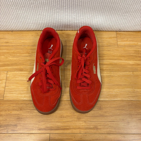 PUMA Club II Era Red Suede Women's Sneakers — 01 front