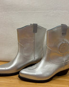 Silver Cowboy Boots (Brand Unconfirmed) Size 39 — 03 detail
