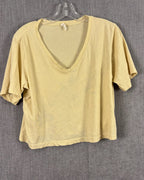 CHRISTINELEHR Pale Yellow Tee Size 3 — 01 front