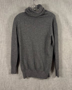 Joseph Charcoal Cowl-Neck Sweater — 01 front
