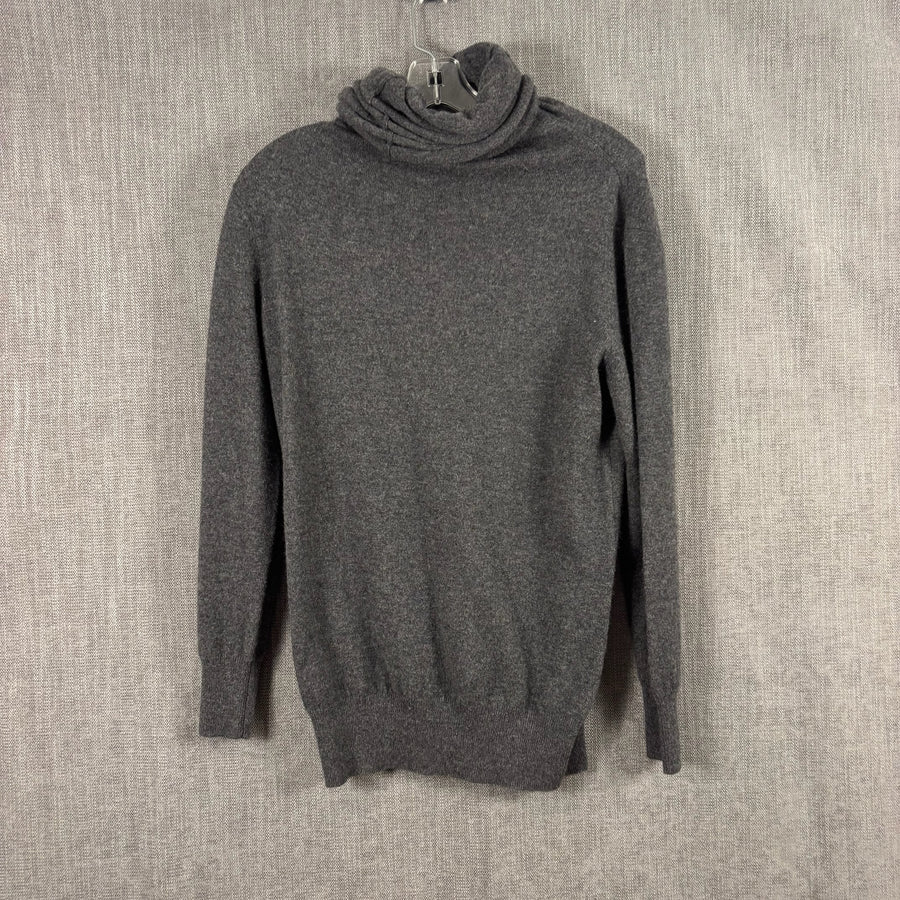 Joseph Charcoal Cowl-Neck Sweater — 01 front