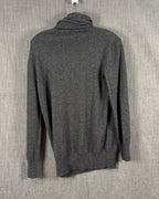 Joseph Charcoal Cowl-Neck Sweater — 02 back